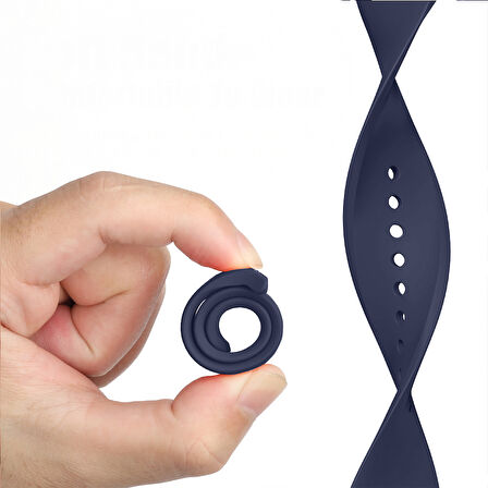 Samsung Galaxy Watch 8 44mm 40mm İle Uyumlu Klasik PureLux Soft Silikon Kordon