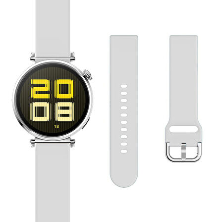 Huawei Watch GT5 41mm İle Uyumlu A Kalite Yumuşak PureLux Soft Tokalı Silikon Kordon