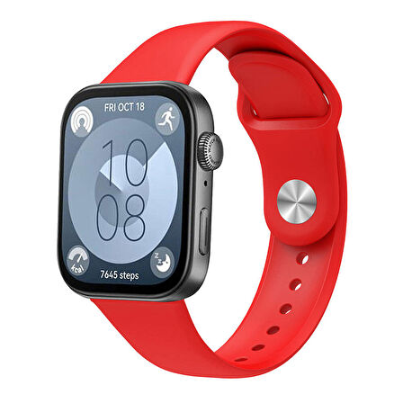 Huawei Watch Fit 3 İle Uyumlu PureLux Tam Uyumlu Yumuşak Soft Silikon Kordon