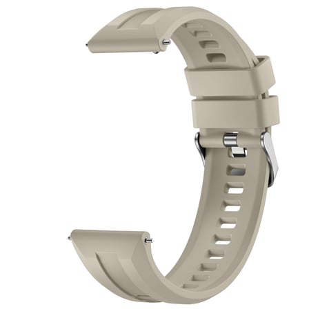 Sneezy Huawei Watch GT7 46mm İle Uyumlu Spor Silikon Metal Tokalı Soft Saat Kordonu
