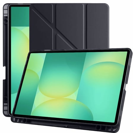 Samsung Galaxy Tab S10 FE 11 Inc SM-X520 Üçgen Katlanabilir Kalemlikli Yatay Dikey Standlı Kılıf
