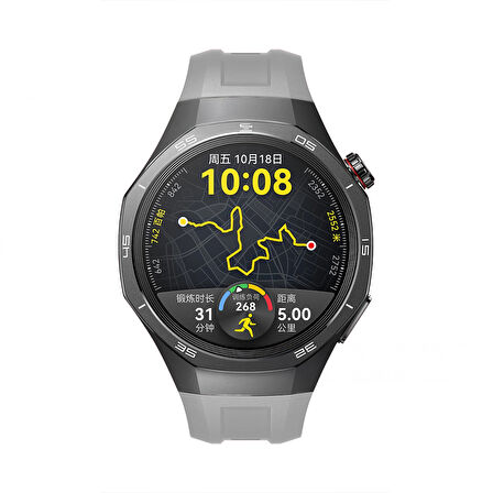 Huawei Watch Gt5 Pro 46mm İle Tam Uyumlu Kordon Metal Tokalı Yumuşak Silikon Kordon Kayış