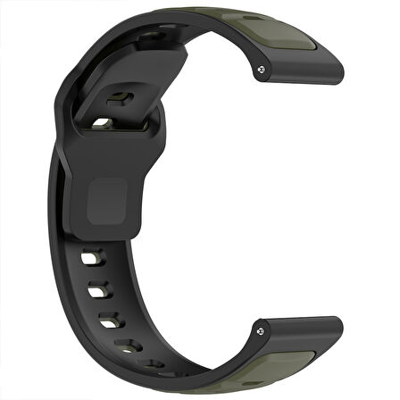 Huawei Watch GT6 Pro 46mm İle Uyumlu Çift Renkli Spor Silikon Kordon Nefes Alabilir Konforlu