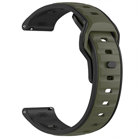 Huawei Watch GT6 Pro 46mm İle Uyumlu Çift Renkli Spor Silikon Kordon Nefes Alabilir Konforlu