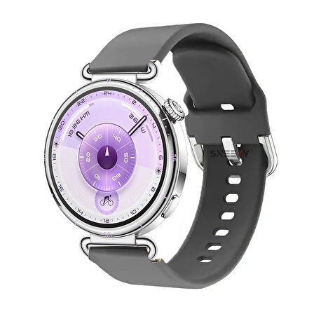 Huawei Watch GT6 41mm İle Uyumlu Yumuşak PureLux Soft Tokalı Silikon Kordon