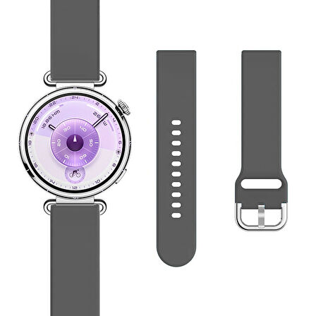 Huawei Watch GT6 41mm İle Uyumlu Yumuşak PureLux Soft Tokalı Silikon Kordon