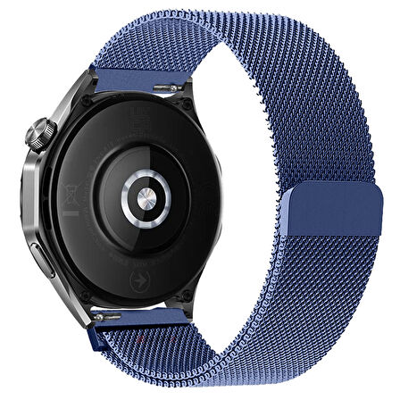 Huawei Watch GT5 Pro 46mm Uyumlu Manyetik Milanese Loop Metal Kordon 