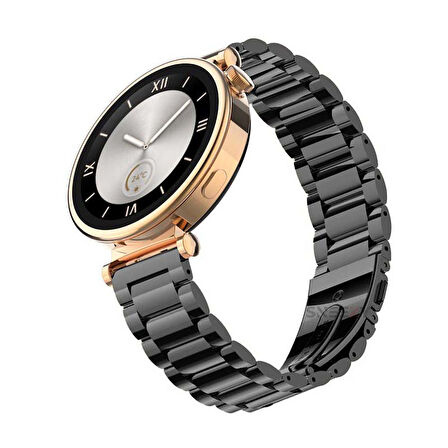Huawei Watch Gt5 41mm İle Uyumlu Ironweft Paslanmaz Döküm Çelik Metal Kordon