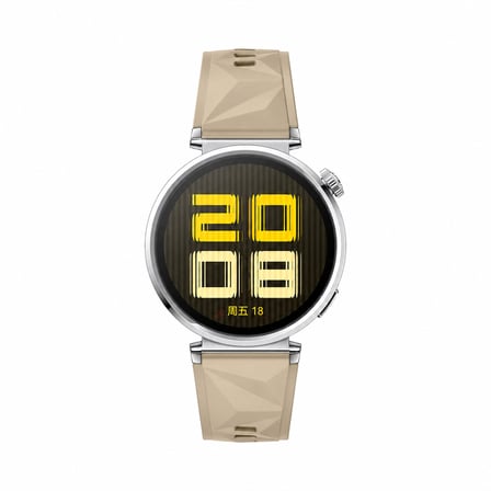 Sneezy Huawei Watch GT4 41mm İle Uyumlu Prism Metal Tokalı Soft Yumuşak Silikon Kordon