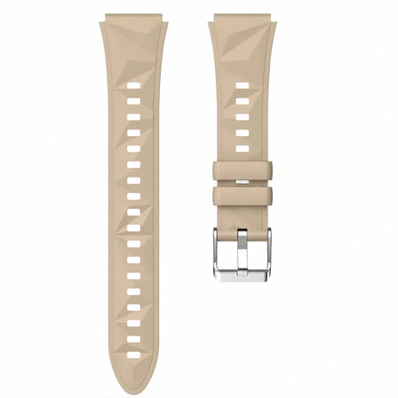 Sneezy Huawei Watch GT4 41mm İle Uyumlu Prism Metal Tokalı Soft Yumuşak Silikon Kordon