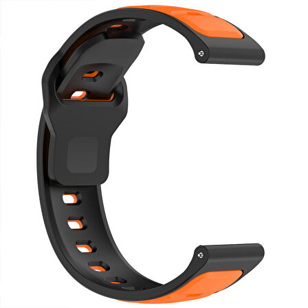 Huawei Watch GT6 Pro 46mm İle Uyumlu Çift Renkli Spor Silikon Kordon Nefes Alabilir Konforlu