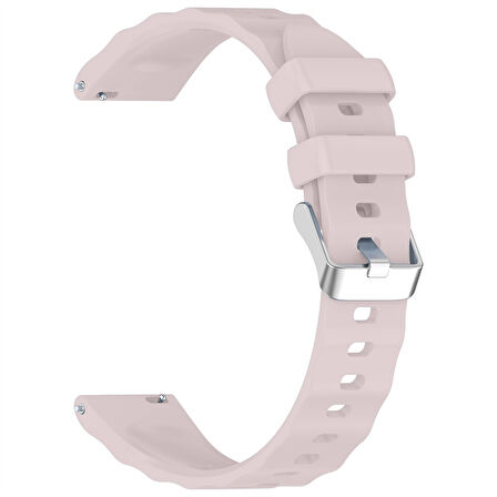 Sneezy Huawei Watch GT4 41mm İle Uyumlu SoftFlex Metal Tokalı Spor Silikon Akıllı Saat Kordonu