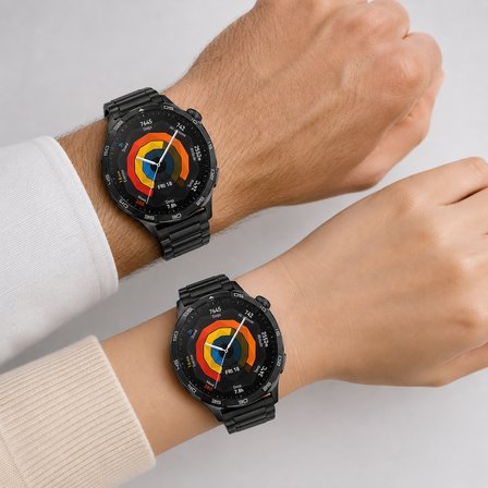 Huawei Watch GT5 46mm İle Uyumlu Katlanır Klipsli Paslanmaz Çelik Saat Kordonu