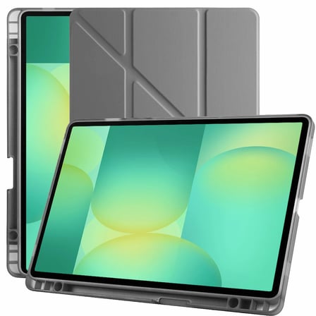 Samsung Galaxy Tab S10 FE 11 Inc SM-X520 Üçgen Katlanabilir Kalemlikli Yatay Dikey Standlı Kılıf