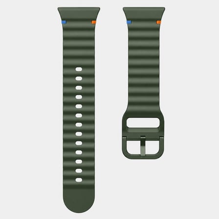 Huawei Watch Fit 5 İle Uyumlu Dalga Desenli Tokalı Yumuşak Soft Silikon Kordon
