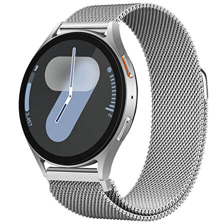 Samsung Galaxy Watch 4 5 6 7 Seri 40 42 43 44 46 47mm Uyumlu Manyetik Milanese Loop Metal Kordon 