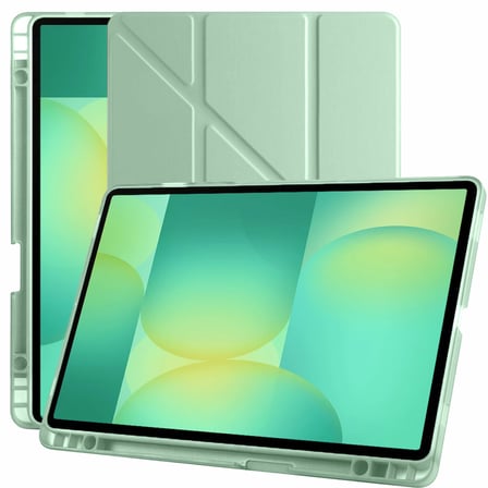 Samsung Galaxy Tab S10 FE 11 Inc SM-X520 Üçgen Katlanabilir Kalemlikli Yatay Dikey Standlı Kılıf