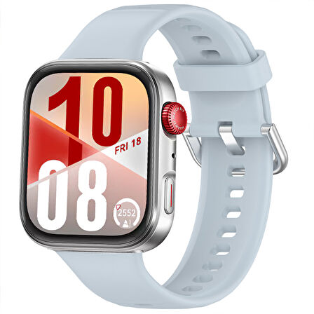 Huawei Watch Fit 4 Fit 4 Pro İle Uyumlu Metal Tokalı Yumusaş Soft Silikon Kordon Kayış