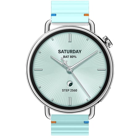 Sneezy Mi Watch S4 41mm İle Uyumlu Dalga Desenli Tokalı Yumusaş Soft Silikon Kordon