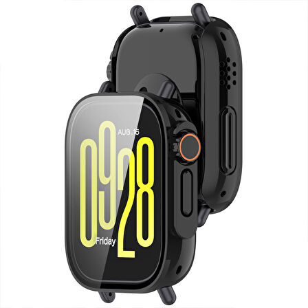 Redmi Watch 5 Active İle Uyumlu Kasa ve Ekran Koruyucu Watch Ultra Saat Görünüm'e Dönüştürücü