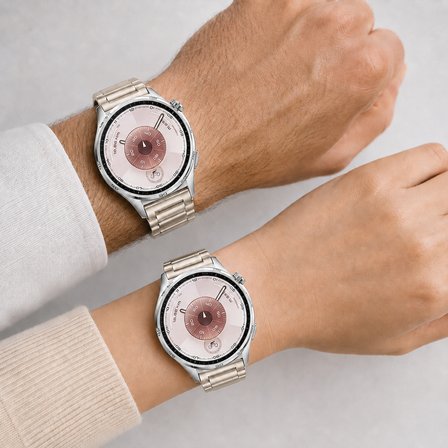 Huawei Watch GT6 46mm İle Uyumlu Katlanır Klipsli Paslanmaz Çelik Saat Kordonu
