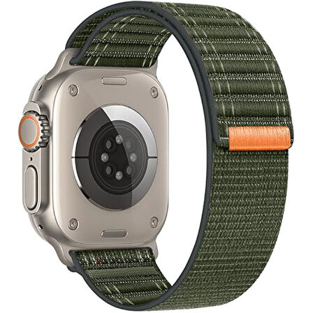 Apple Watch Uyumlu 44 45 46mm Utra 49mm Fabric Spor Yumuşak Kumaş Kordon Seri 2 3 4 5 6 Se 7 8 9 10