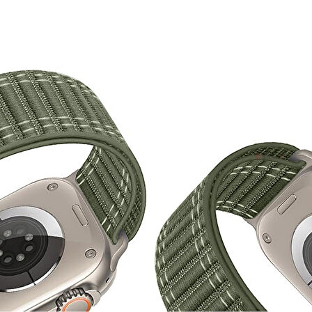 Apple Watch Uyumlu 44 45 46mm Utra 49mm Fabric Spor Yumuşak Kumaş Kordon Seri 2 3 4 5 6 Se 7 8 9 10