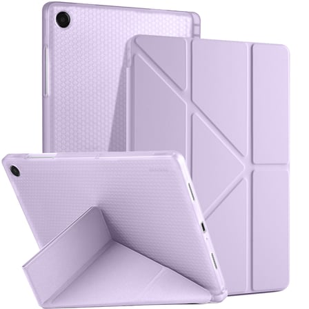 Samsung Galaxy Tab A11 Plus 11 Inc SM-X230 Üçgen Katlanabilir Kalemlikli Yatay Dikey Standlı Kılıf