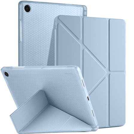 Samsung Galaxy Tab A11 Plus 11 Inc SM-X230 Üçgen Katlanabilir Kalemlikli Yatay Dikey Standlı Kılıf