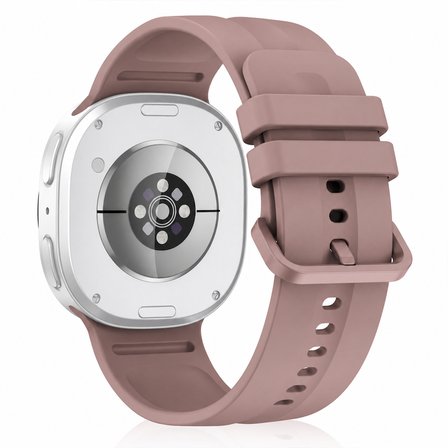 Samsung Galaxy Watch 8 Classic 46mm İle Uyumlu Oluklu Silikon Kordon Ayarlanabilir Spor Saat Kayışı