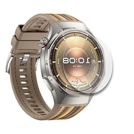 Huawei Watch GT6 Pro 46mm Uyumlu Kolay Takılabilir Takma Aparatlı Temperli Cam Ekran Koruyucu