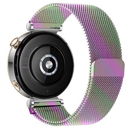 Huawei Watch GT5 Pro 42mm Uyumlu Manyetik Milanese Loop Metal Kordon 