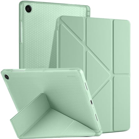 Samsung Galaxy Tab A11 Plus 11 Inc SM-X230 Üçgen Katlanabilir Kalemlikli Yatay Dikey Standlı Kılıf