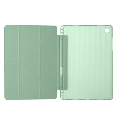 Samsung Galaxy Tab A11 Plus 11 Inc SM-X230 Üçgen Katlanabilir Kalemlikli Yatay Dikey Standlı Kılıf