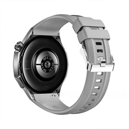 Huawei Watch GT6 Pro 46mm İle Tam Uyumlu Kordon Metal Tokalı Yumuşak Silikon Kordon Kayış