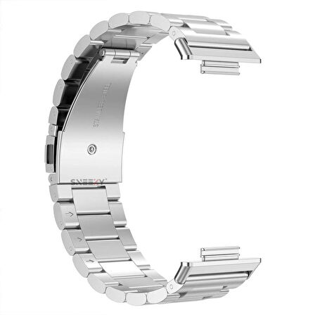 Huawei Watch Fit 4 Fit 4 Pro Uyumlu Paslanmaz Döküm Çelik Metal Kordon Dayanıklı ve Şık