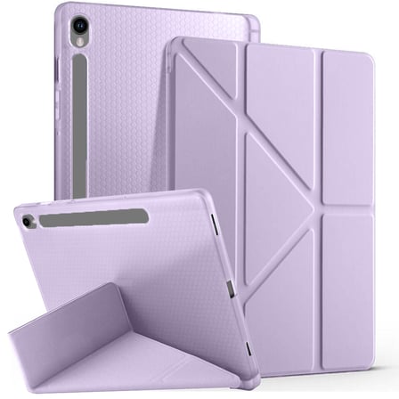 Samsung Galaxy Tab S10 FE 11 Inc SM-X520 Üçgen Katlanabilir Kalemlikli Yatay Dikey Standlı Kılıf