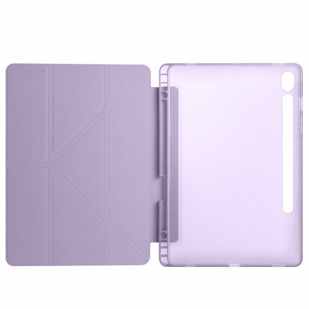 Samsung Galaxy Tab S10 FE 11 Inc SM-X520 Üçgen Katlanabilir Kalemlikli Yatay Dikey Standlı Kılıf