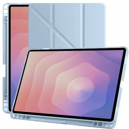 Samsung Galaxy Tab S11 11 Inc SM-X730 Üçgen Katlanabilir Kalemlikli Yatay Dikey Standlı Kılıf
