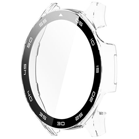Huawei Watch GT5 46mm Kasa Uyumlu Kılıf Sert PC Kasa ve Ekran Koruyucu Kılıf