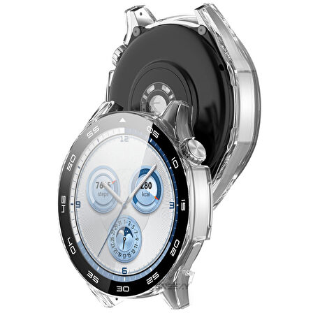 Huawei Watch GT5 46mm Kasa Uyumlu Kılıf Sert PC Kasa ve Ekran Koruyucu Kılıf
