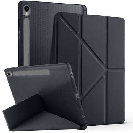 Samsung Galaxy Tab S9 FE 11 Inc SM-X610 Üçgen Katlanabilir Kalemlikli Yatay Dikey Standlı Kılıf
