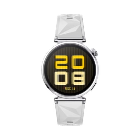 Sneezy Huawei Watch GT5 Pro 42mm İle Uyumlu Prism Metal Tokalı Soft Yumuşak Silikon Kordon