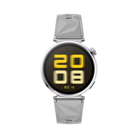 Sneezy Huawei Watch GT5 Pro 42mm İle Uyumlu Prism Metal Tokalı Soft Yumuşak Silikon Kordon