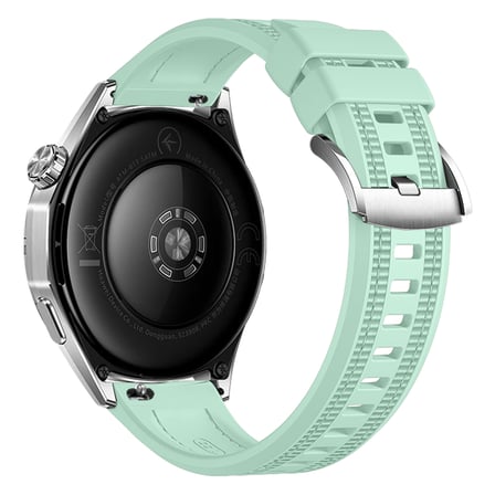Huawei Watch GT6 46mm İle Uyumlu SportStripe Örgü Desen Metal Tokalı Silikon Akıllı Saat Kordonu