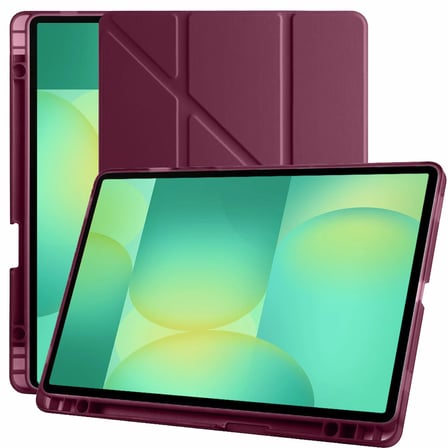 Samsung Galaxy Tab S10 FE 11 Inc SM-X520 Üçgen Katlanabilir Kalemlikli Yatay Dikey Standlı Kılıf