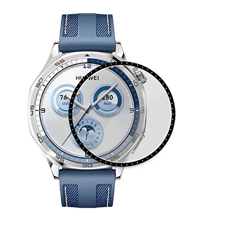 Sneezy Huawei GT5 46mm İle Uyumlu Polymer Temperli Nano 0.5 mm Watch Ekran Koruyucu