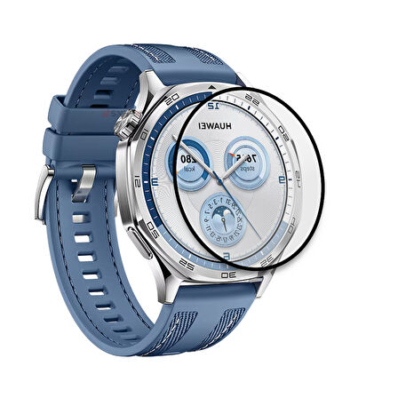Sneezy Huawei GT5 46mm İle Uyumlu Polymer Temperli Nano 0.5 mm Watch Ekran Koruyucu