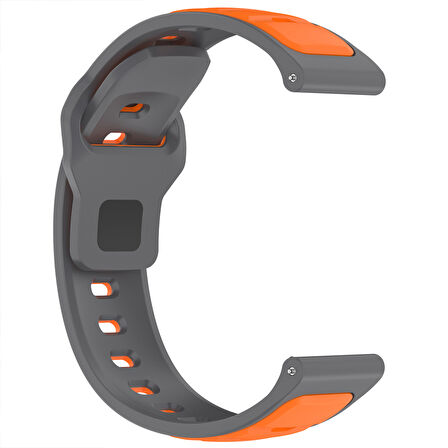 Huawei Watch GT6 46mm İle Uyumlu Çift Renkli Spor Silikon Kordon Nefes Alabilir Konforlu