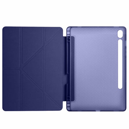 Samsung Galaxy Tab S10 FE 11 Inc SM-X520 Üçgen Katlanabilir Kalemlikli Yatay Dikey Standlı Kılıf